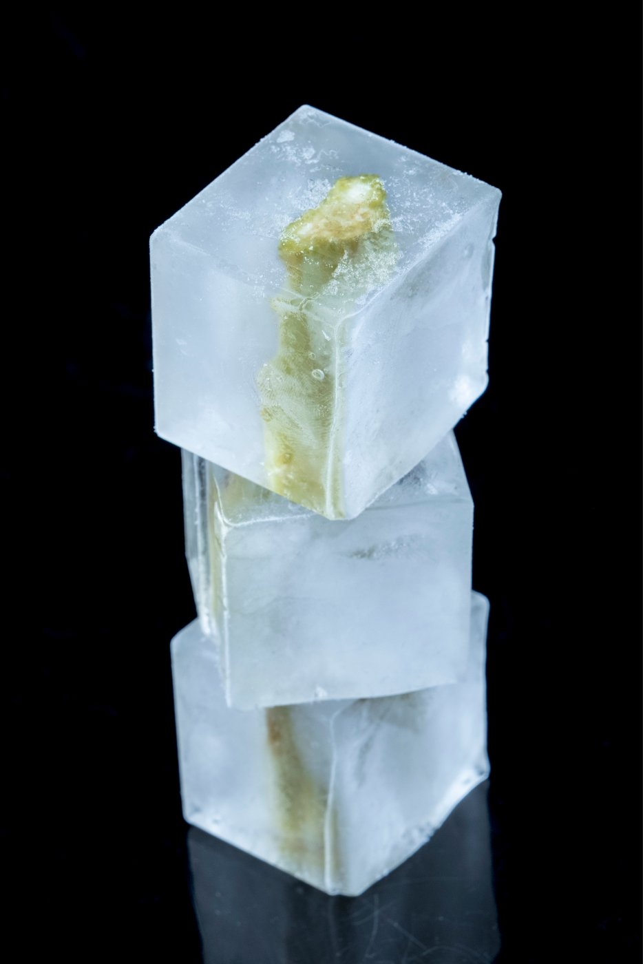 Stacked ice cubes