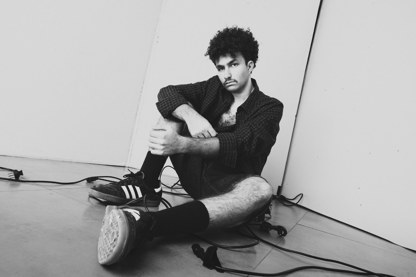 Seated studio portrait